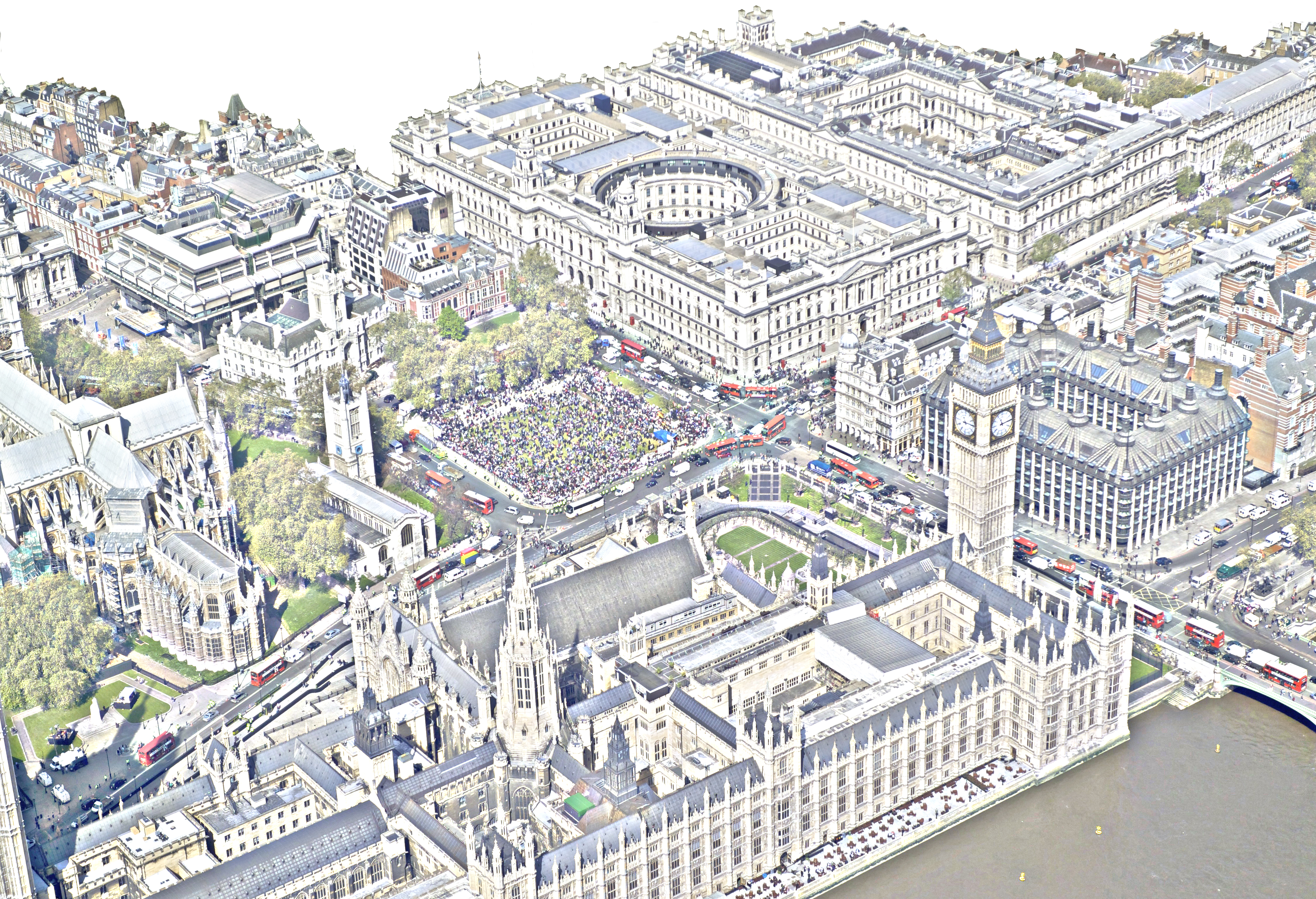 Westminster from above